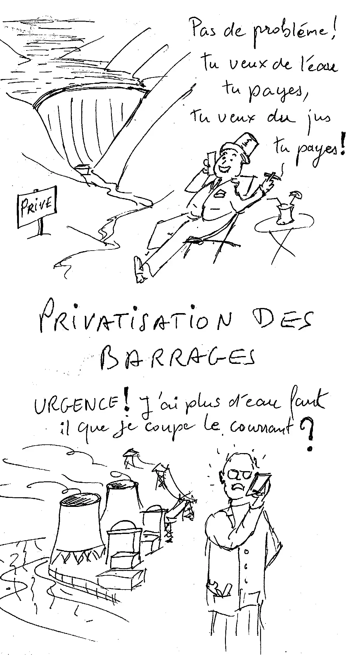 Privatisation des barrages