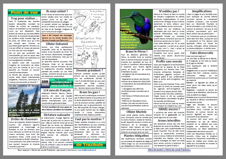 Point de vue de Trazibule n°309