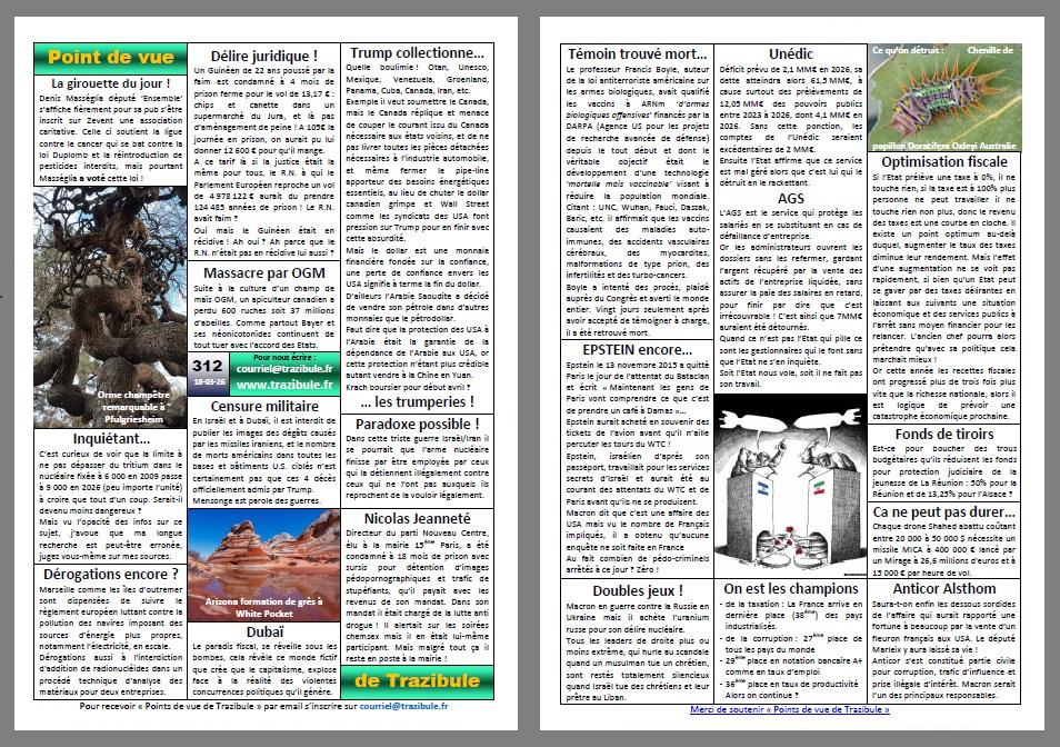 Point de vue de Trazibule n°312