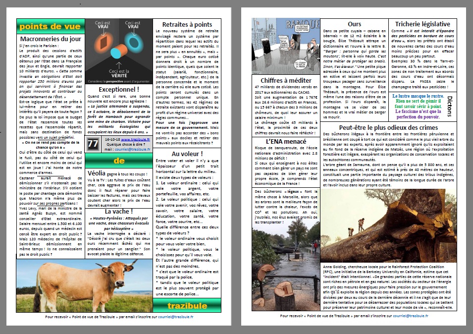 Point de vue de Trazibule n°77