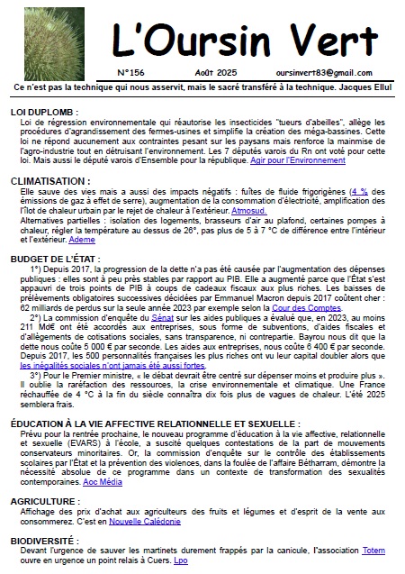 Lettre Ousin-Vert 156