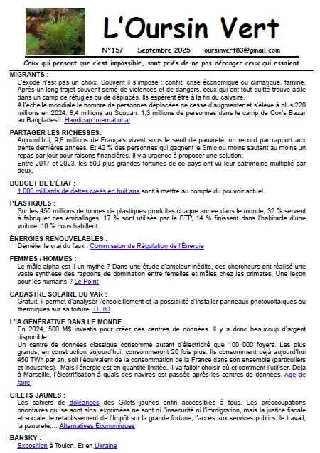 Lettre Ousin-Vert 157