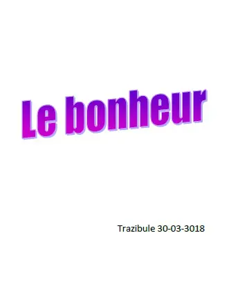  Comprendre ce qui nous rends heureux, ne résoud pas forcément la question de ce qui nous rends heureux ensembles.