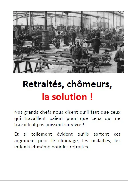 Un petit livret pour proposer une solution face à la question actuelle sur les retraites.